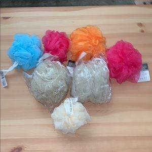 Set of 7 Mesh body sponges
